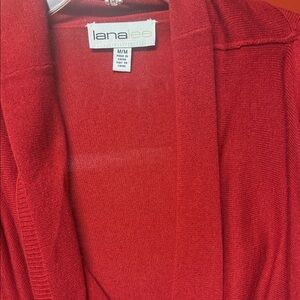 Lana Lee Women's Classic Red Cardigan